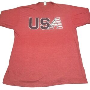 Tultex Mens Arizona Diamondbacks USA Graphic T-Shirt XL Red Stars and Stripes